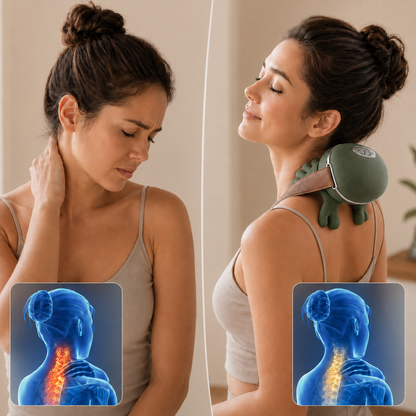 Relivio™ Neck & Shoulder Massager with Real-Hand Massage & Heat
