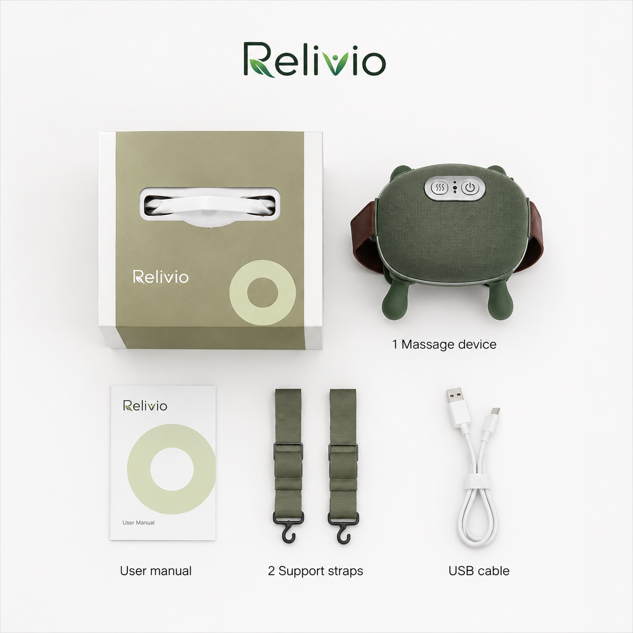 Relivio™ Neck & Shoulder Massager with Real-Hand Massage & Heat